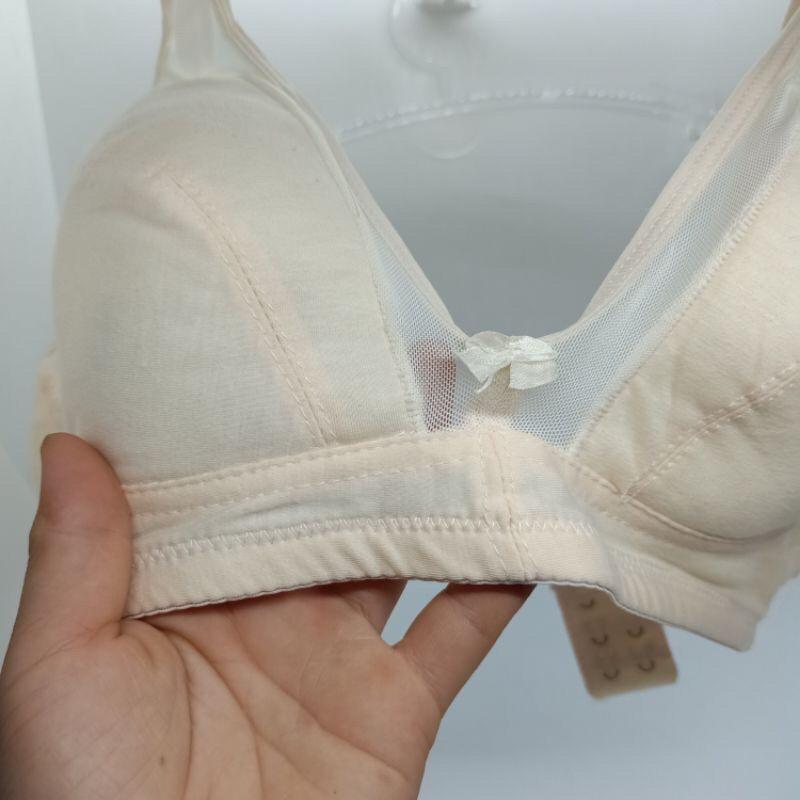 023 áo lót cotton ren lưới siêu thoáng mát dành cho ngực to bự nè