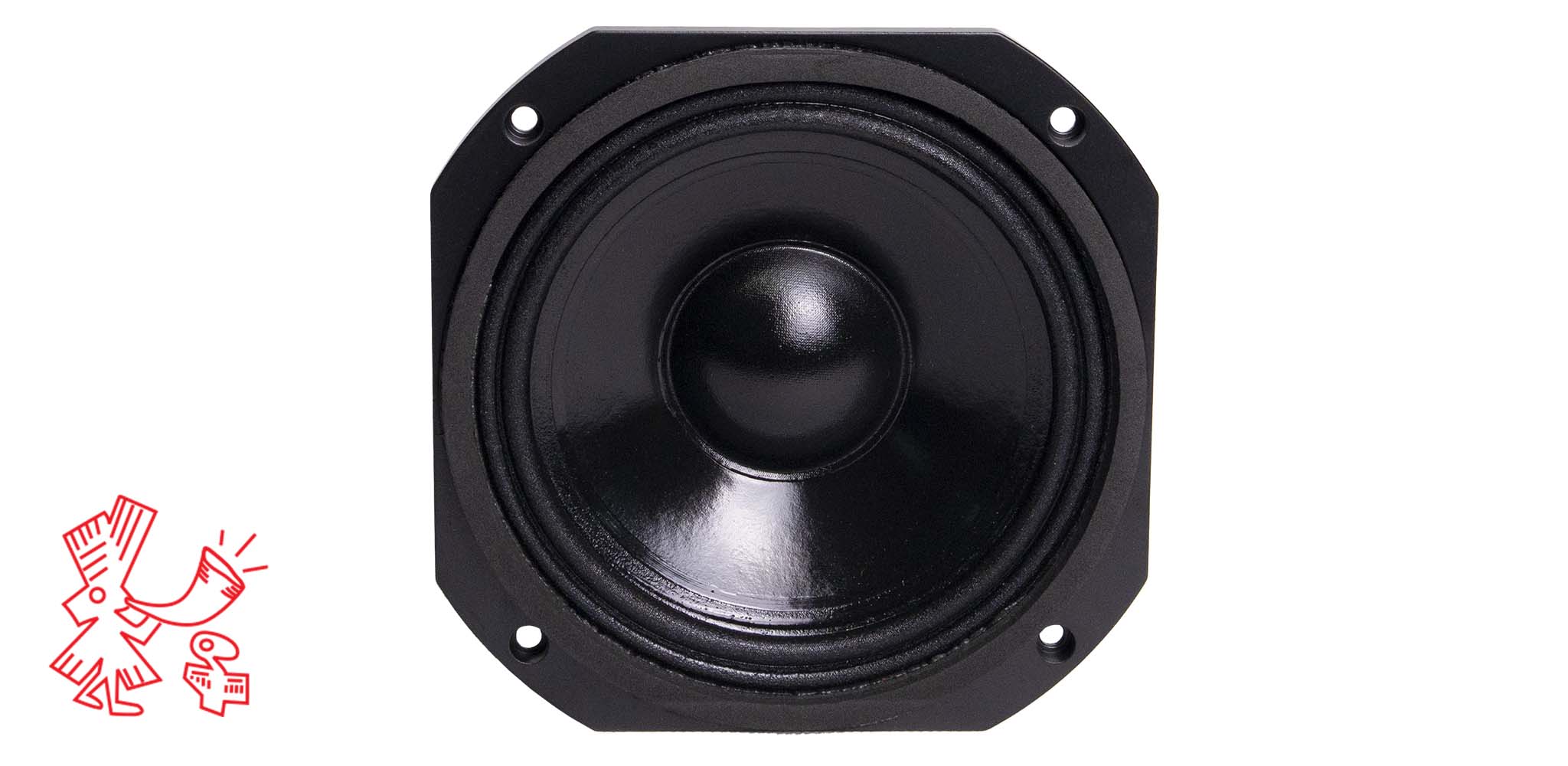 6M44 Củ loa Bass 6.5inch - 1,7 tấc Ferrite 200W 8Ω 18 Sound-HÀNG CHÍNH HÃNG