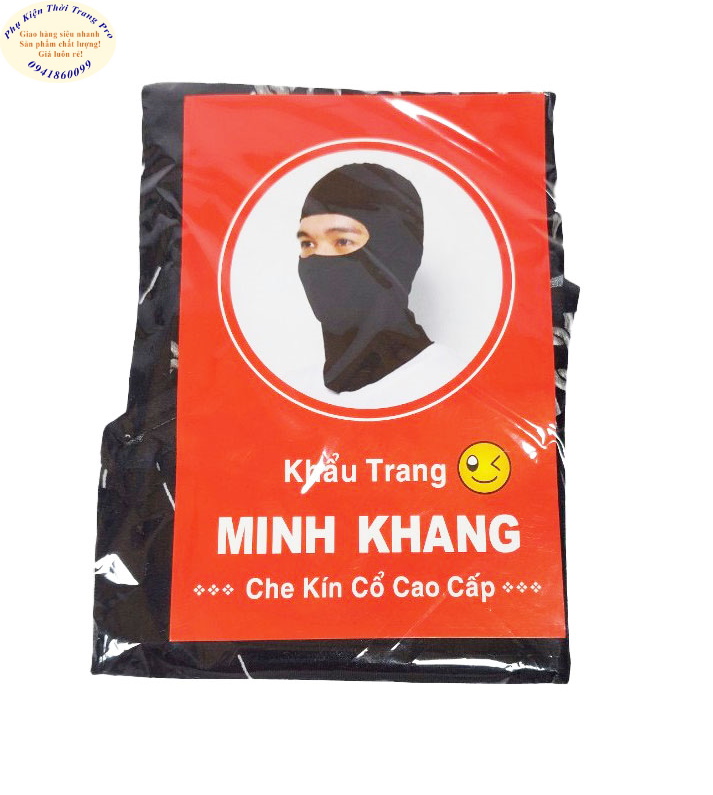 KHẨU TRANG TRÙM ĐẦU Kiểu ninja Chất liệu vải siêu mềm mịn Co giãn Chống nắng Chống bụi Thương hiệu MINH KHANG