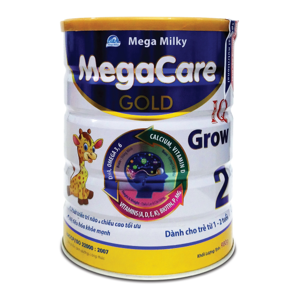 Sữa danh cho trẻ em MEGACARE GOLD IQ GROW 2