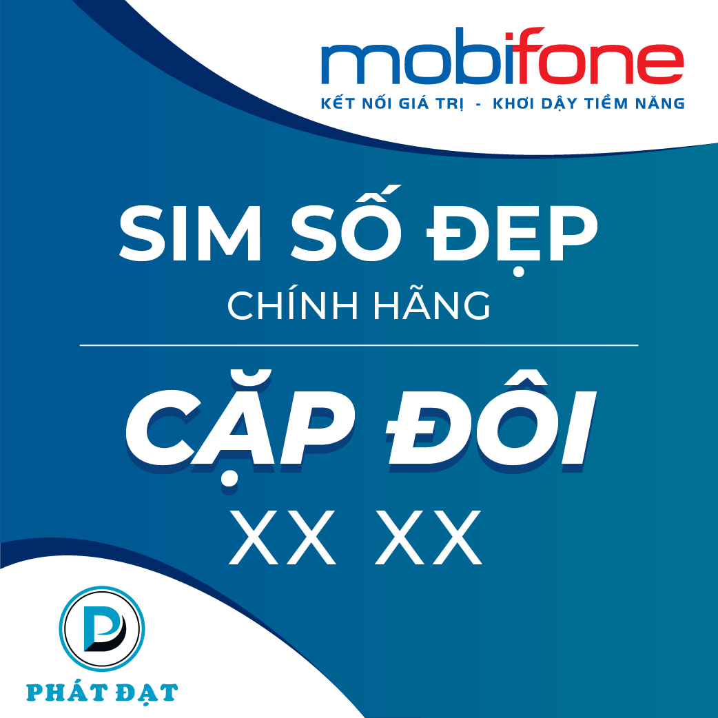 Sim Cặp Đôi phong thủy chính hãng Mobifone tặng Cáp 3in1