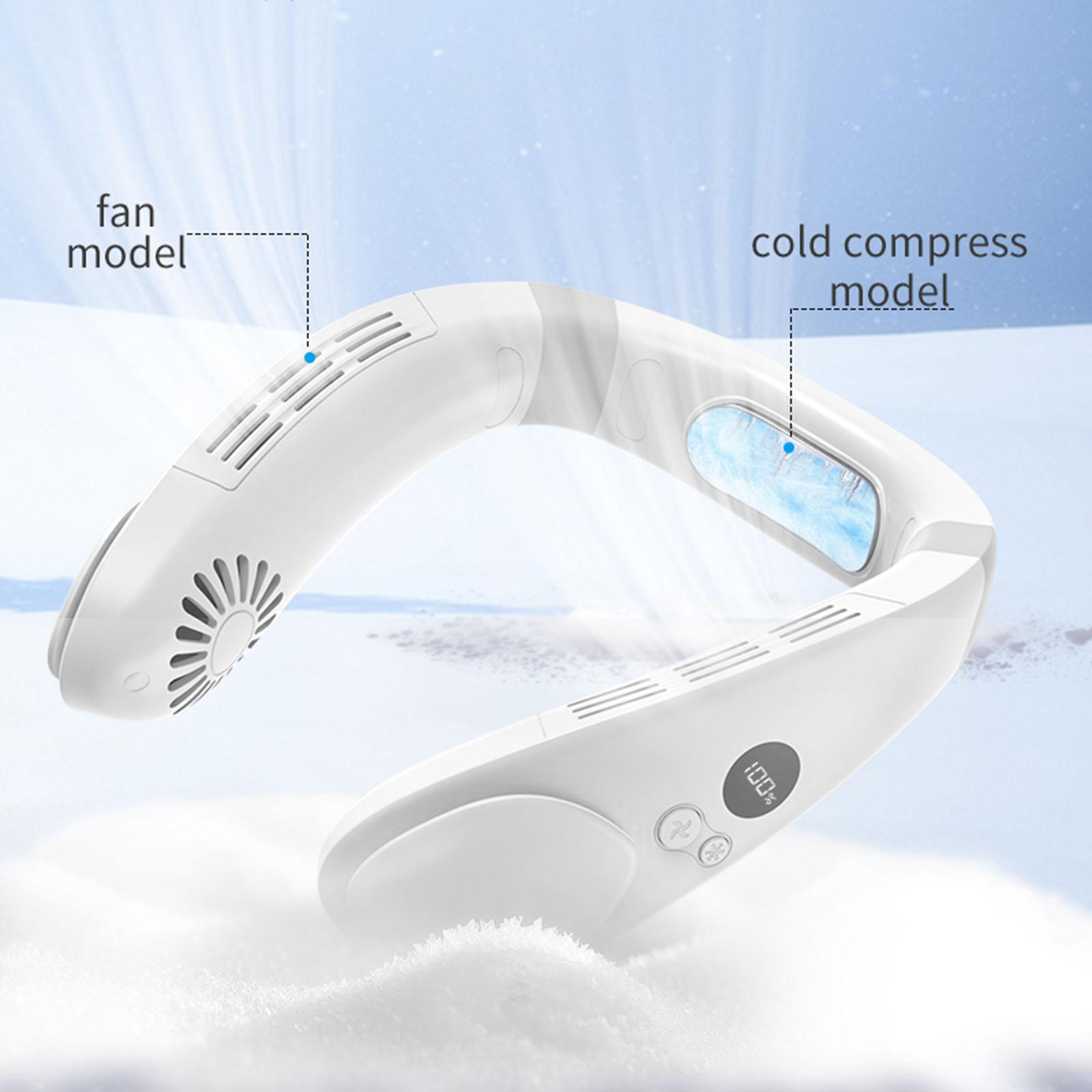 Portable Neck Fan, Bladeless Fan Air Cooler Fan ,Air Purifier ,4400mAh Rechargeable ,Hanging Neck Fan for Home Office Indoor Outdoor Classroom