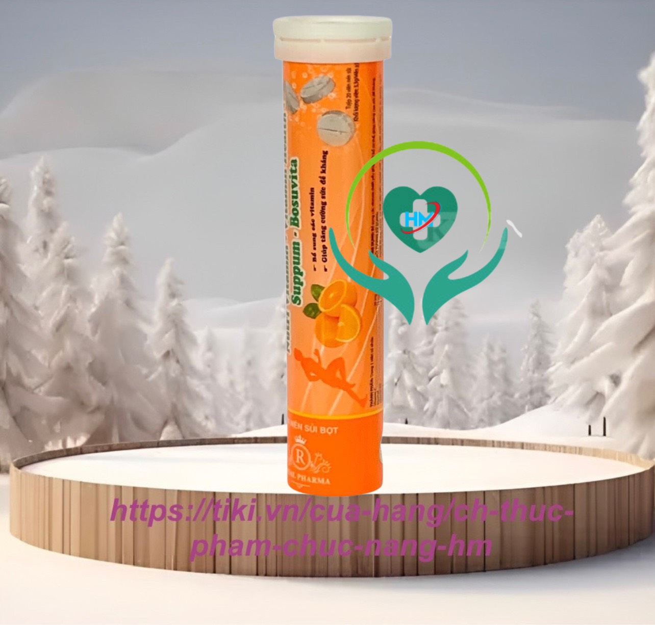 C Sủi NUTRI VITAMIN Hương Cam tăng sức đề kháng -Bổ sung vitamin C, Lisse