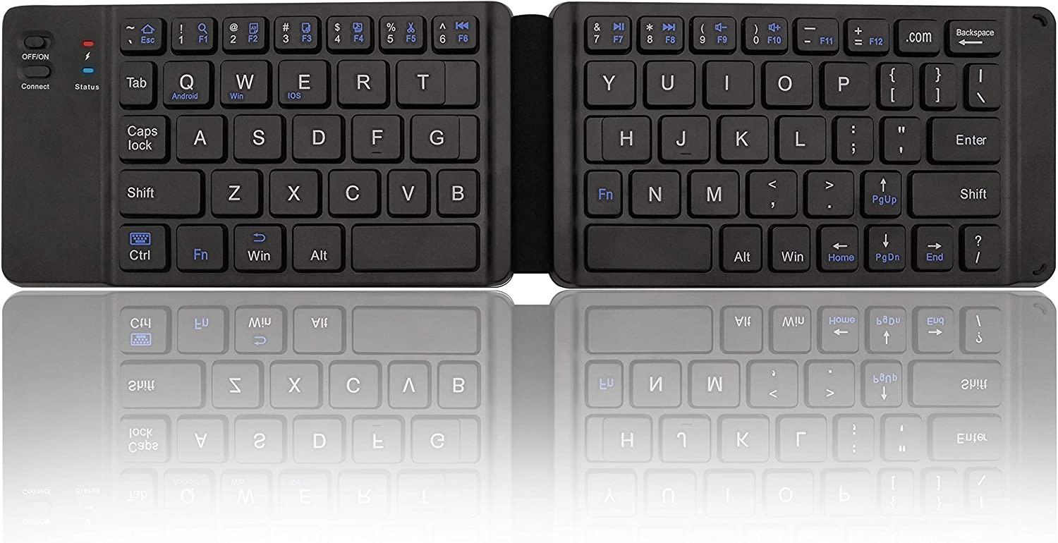 Bàn phím Bluetooth Mini Bluetooth ACOUCOU Bàn phím có thể gập lại không dây, Bàn phím Bàn phím Bàn phím Bàn phím Bàn phím Bàn phím Bàn phím Tình di