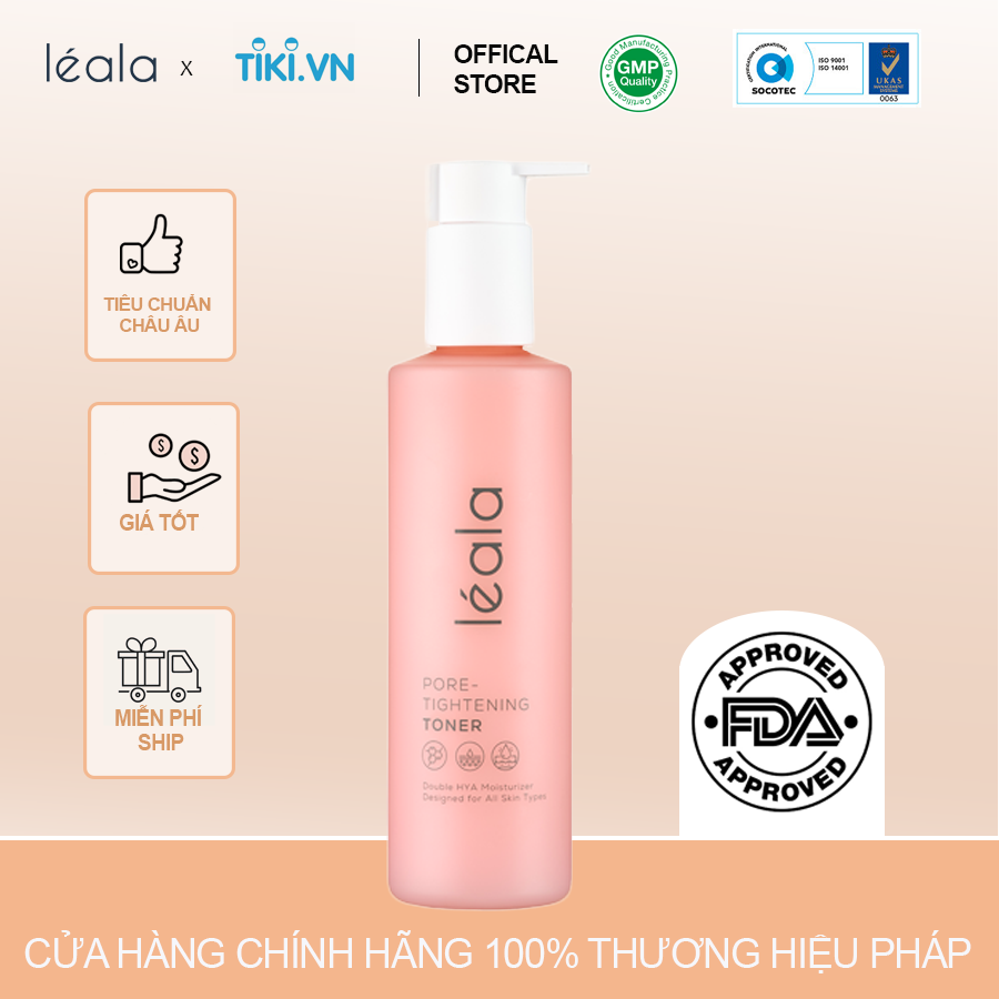 Nước hoa hồng Pore Tightening Toner 235ml - Léala