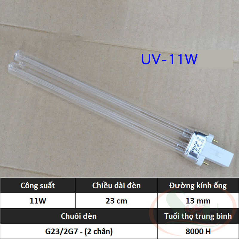 Bóng đèn UV thay thế 5W, 9W, 11W, 18W, 36W, 55W bộ uv bể cá tép