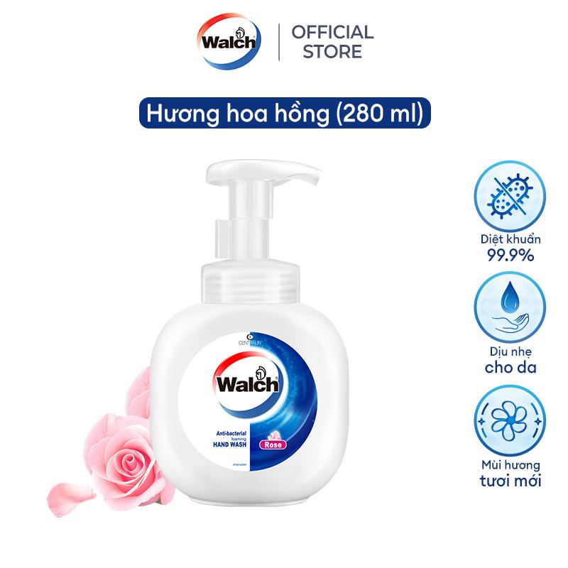 Bọt rửa tay kháng khuẩn Walch dưỡng da tay mềm mịn 280ml