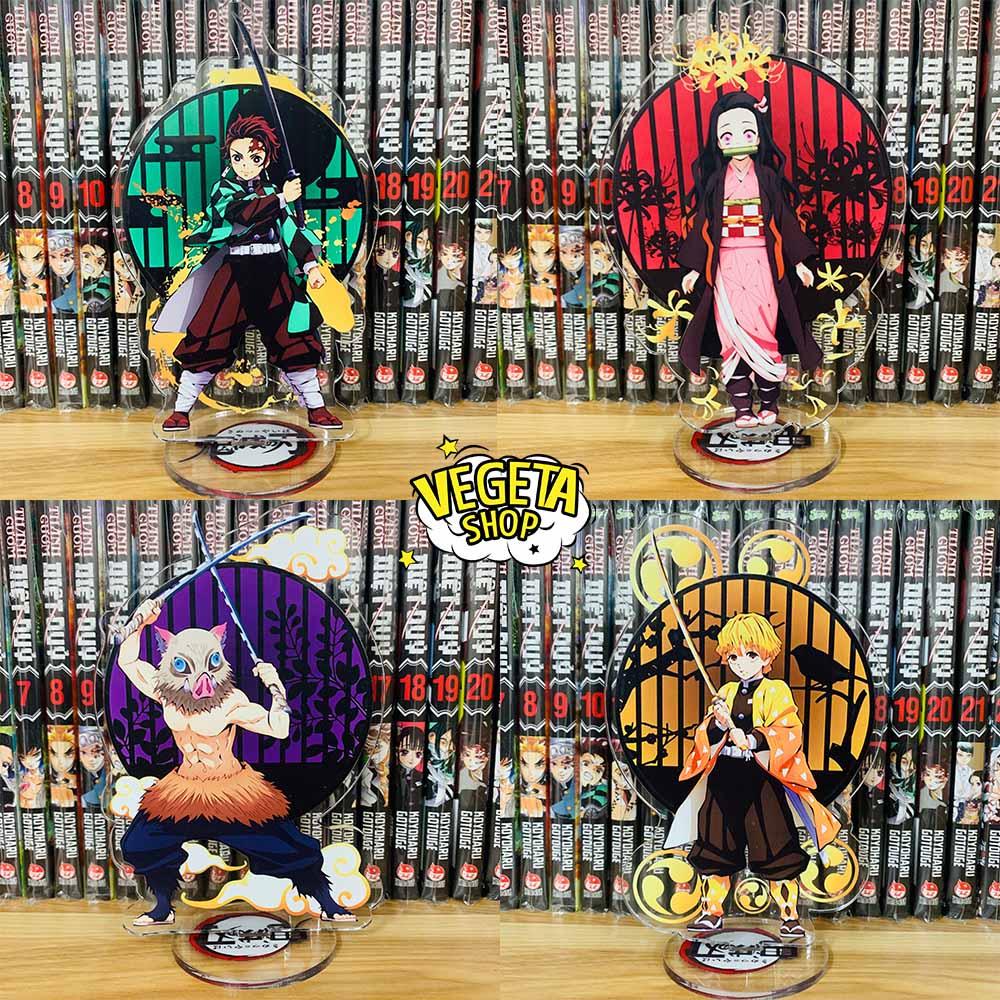 Mô Hình Tượng Standee Acrylic Mica 2 mặt Thanh Gươm Diệt Quỷ - Kimetsu No Yaiba - Tanjiro Nezuko Zenitsu Inosuke Trụ cột