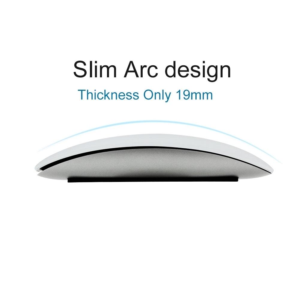 Bluetooth Không Dây Vòng Cung Cảm Ứng Magic Chuột Ergonomic Siêu Mỏng Sạc Chuột Quang Học 1600 DPI Cho Apple Macbook Chuột Wireles