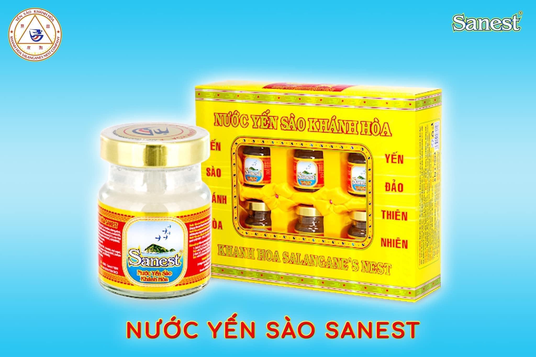 NƯỚC YẾN SÀO KHÁNH HÒA SANEST LỌ 70ML, HỘP 6 LỌ