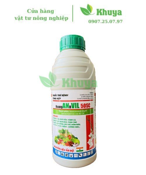 Thuốc trừ bệnh tổng hợp HoangAnhVil 50SC 1 lít Đạo ôn - Thán thư - Sương mai