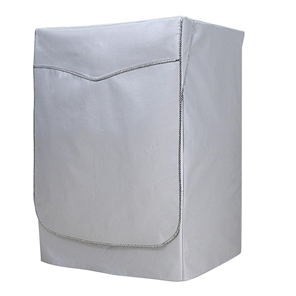 Anti-Dust Waterproof Zipper Top Or Strap On Drum Washing Machine Dryer Cover Protector Water Resistant 60 x 85cm