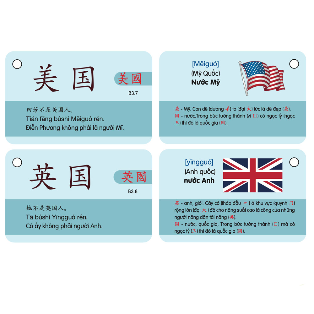 Flashcard - Combo Flashcard Từ Vựng và Ngữ Pháp Tiếng Trung - Phạm Dương Châu