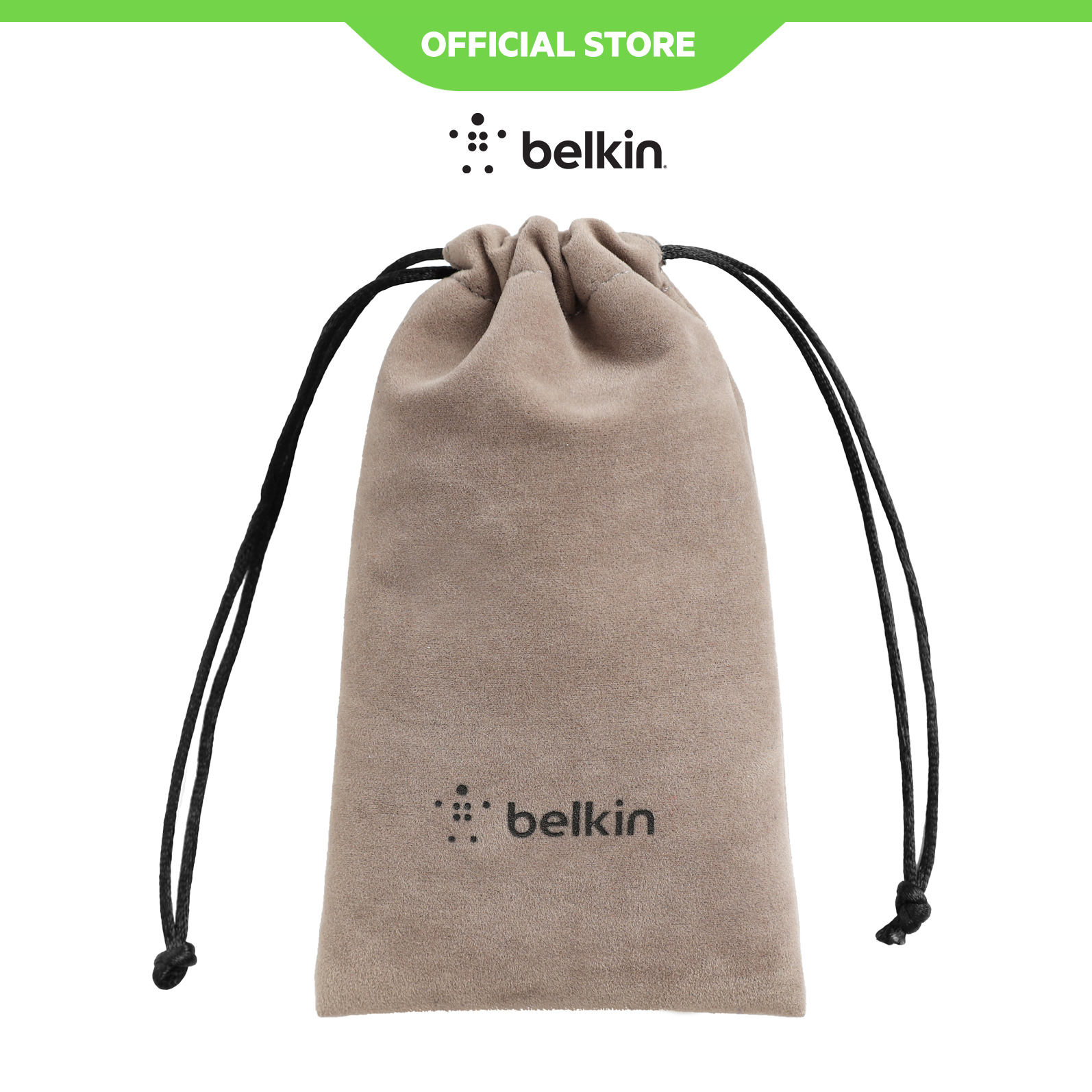 Túi rút Belkin vải nhung hai mặt 9x15cm - Hàng chính hãng