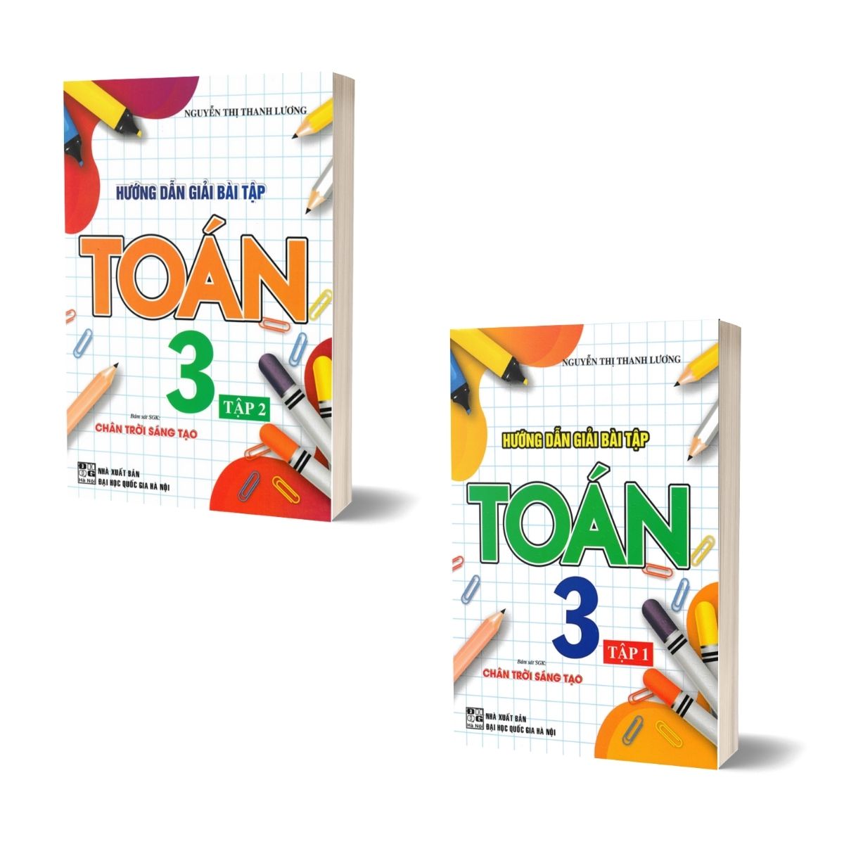 Combo Hướng Dẫn Giải Bài Tập Toán 3 - Tập 1 + Tập 2