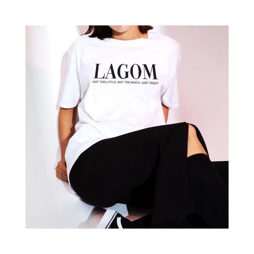 Áo thun nữ BLACKDOKI-LAGOM , áo phông basic unisex form rộng tay lỡ chất cotton dày dặn M178