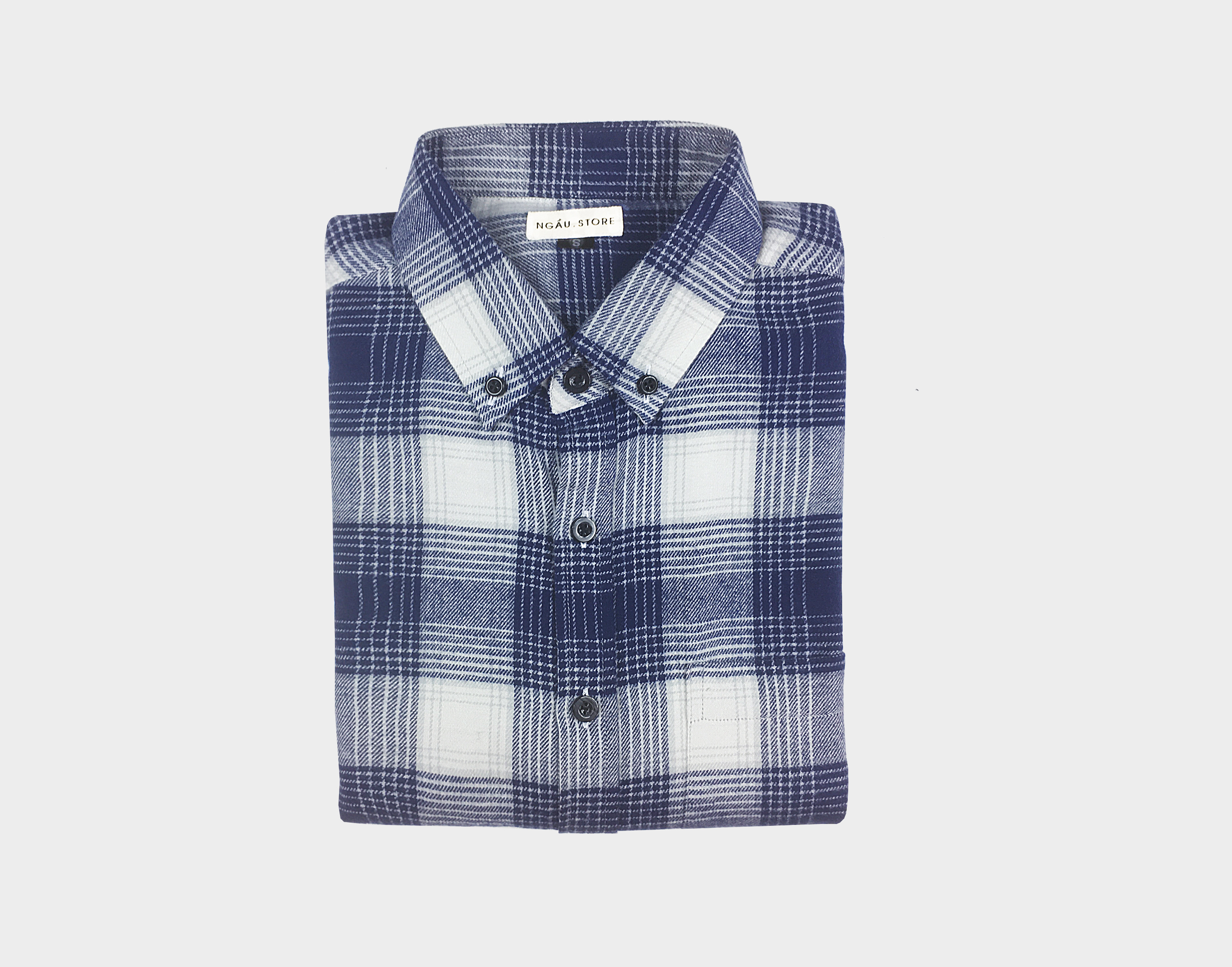 Áo sơ mi nam cotton dạ kẻ caro dài tay chất liệu cao cấp FLANNEL SHIRTS