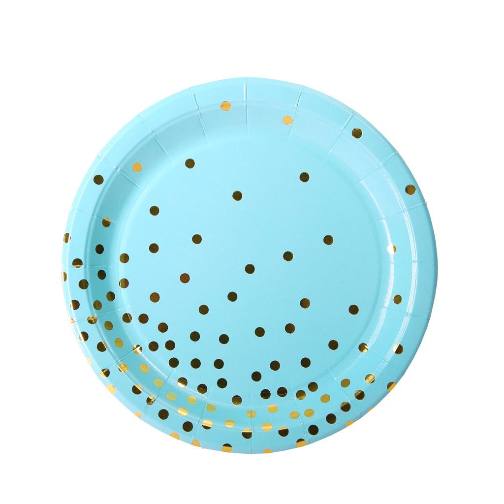 10x Birthday Party Cake Paper Plates Baby Shower Paper Tableware Plates