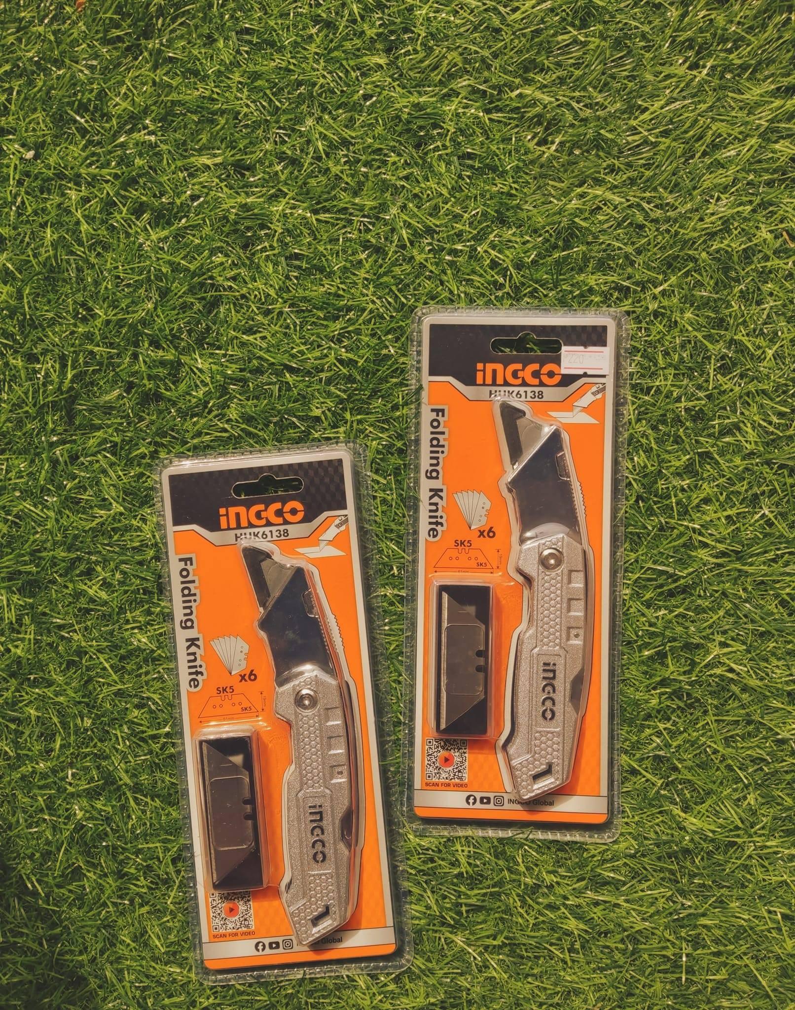 DAO RỌC XẾP INGCO HUK6138 - HÀNG CHÍNH HÃNG