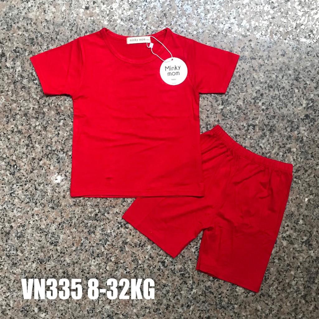 Bộ Minky Mom Cộc Tay, Ngắn Tay. Bộ Mimky Mom siêu mềm mịn mát cho bé trai bé gái, Size Từ 80-150.