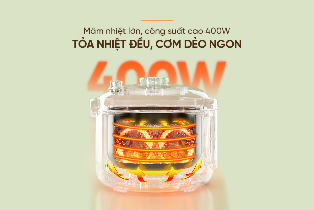 Nồi cơm điện 0.8L SUNHOUSE SHD8200 - Hàng chính hãng