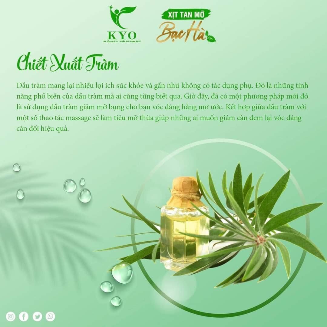 Xịt Tan Mỡ Bạc Hà 100ml giúp đào thải mỡ lấy lại vóc Dáng Chuẩn