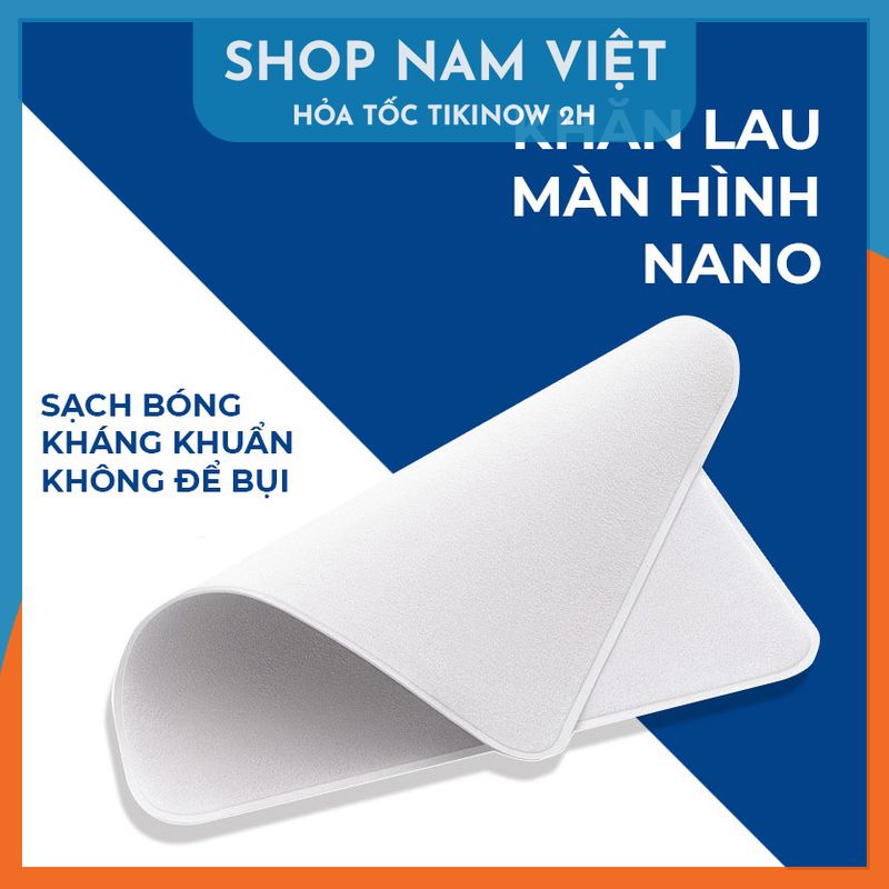 Khăn Lau Nano Ultra-Fiber Lau Màn Hình, Điện Thoại, Máy Tính Bảng, Laptop, Ống Kính - Hàng Chính Hãng