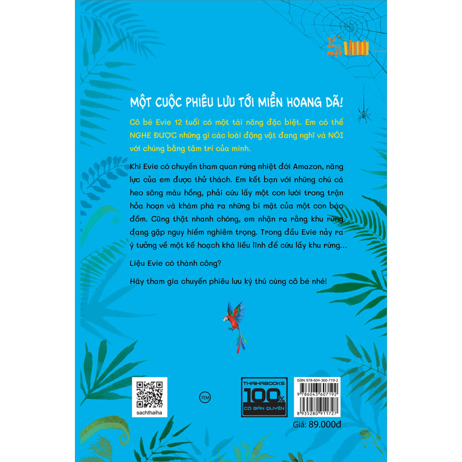 Cuốn sách: Evie và chuyến phiêu lưu ở rừng nhiệt đới