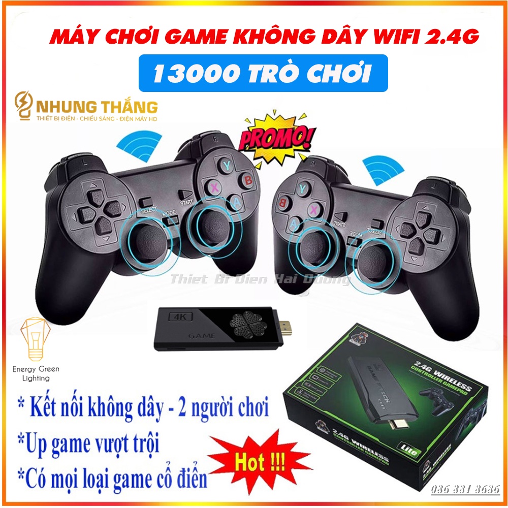 Máy Chơi Game Stick 4K MG-F10 - Kết Nối Không Dây WIFI 2.4G - HDMI TV 13000 Trò Chơi - Thẻ Nhớ 64gb - CÓ VIDEO