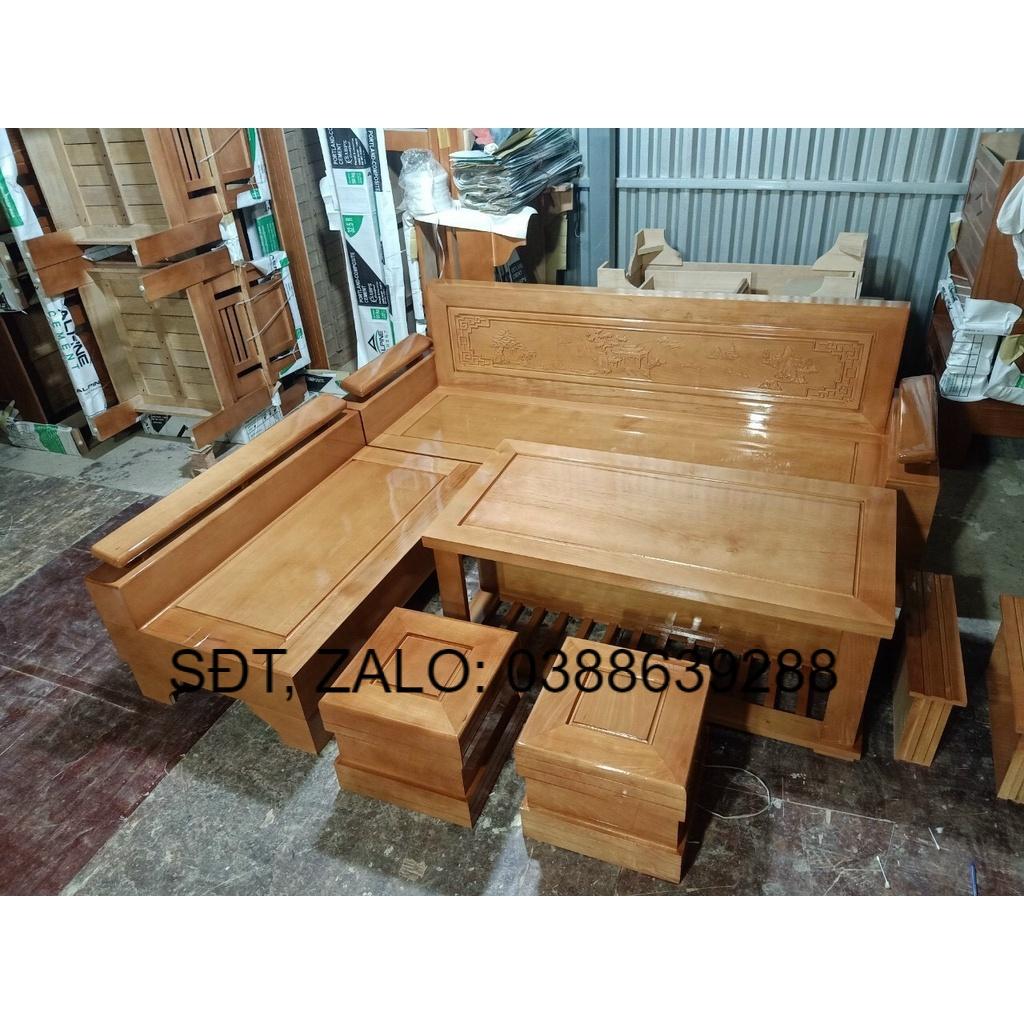 Bộ bàn ghế gỗ sồi giá thật