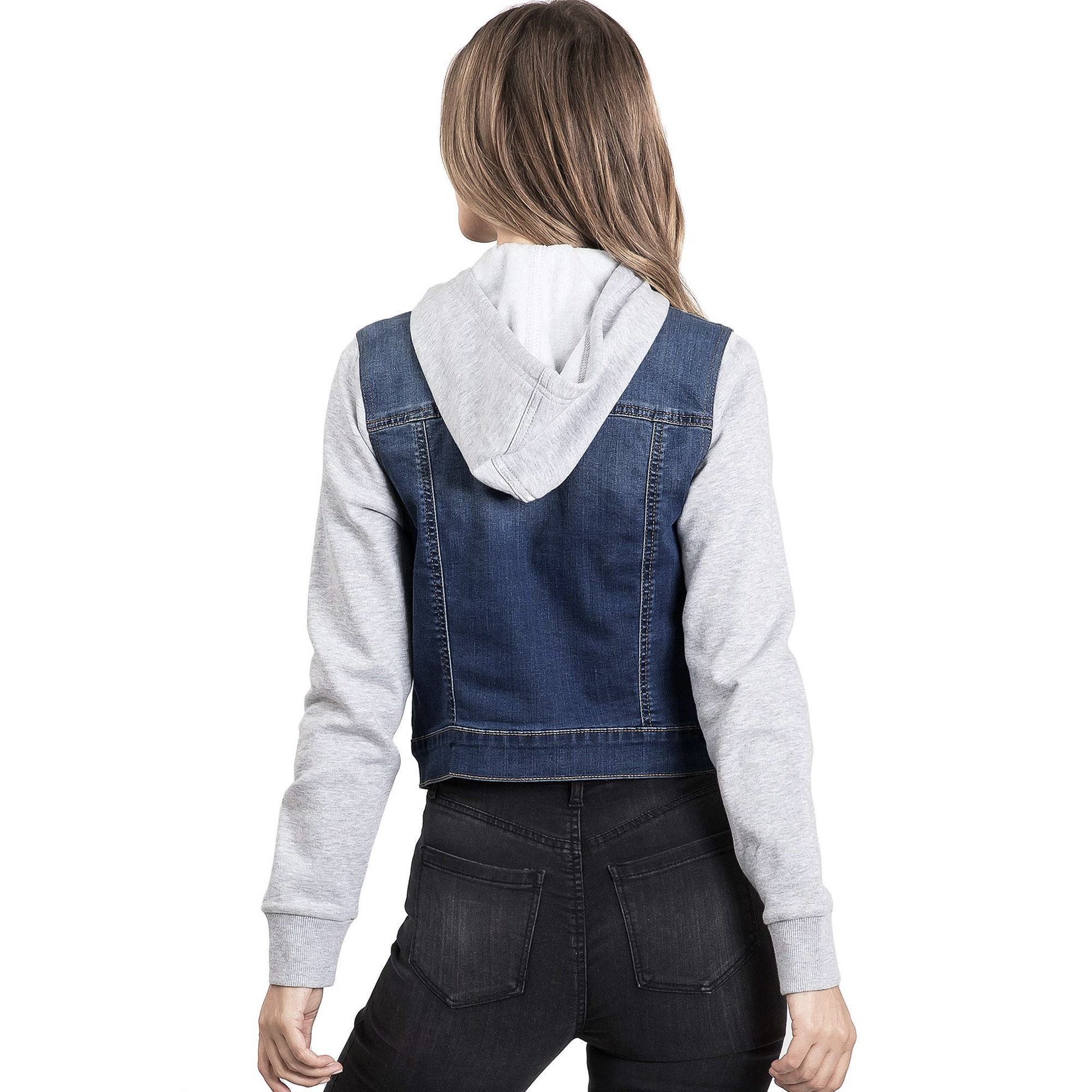 Áo khoác W/x Jeans Denim jacket hood dành cho Nữ. Đẹp và chất. Chất jeans mềm, co giãn thoải mái. Có Nón