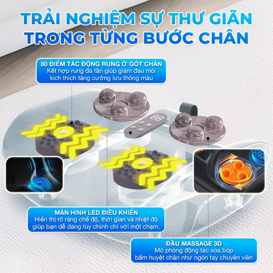 Máy massage chân và rung chân OKACHI JP-801