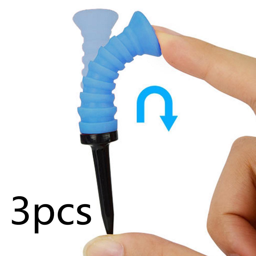 3x Elastic Golf Tees Durable Practice Tool Low Resistance 83mm Golf Tees Golf Accessories
