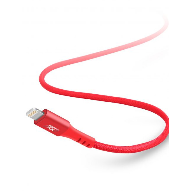 CÁP SẠC NHANH INNOSTYLE DURAFLEX 18W USB-C TO LIGHTNING 1.5M MFI IPHONE/IPAD/IPOD RED - Hàng Nhập Khẩu