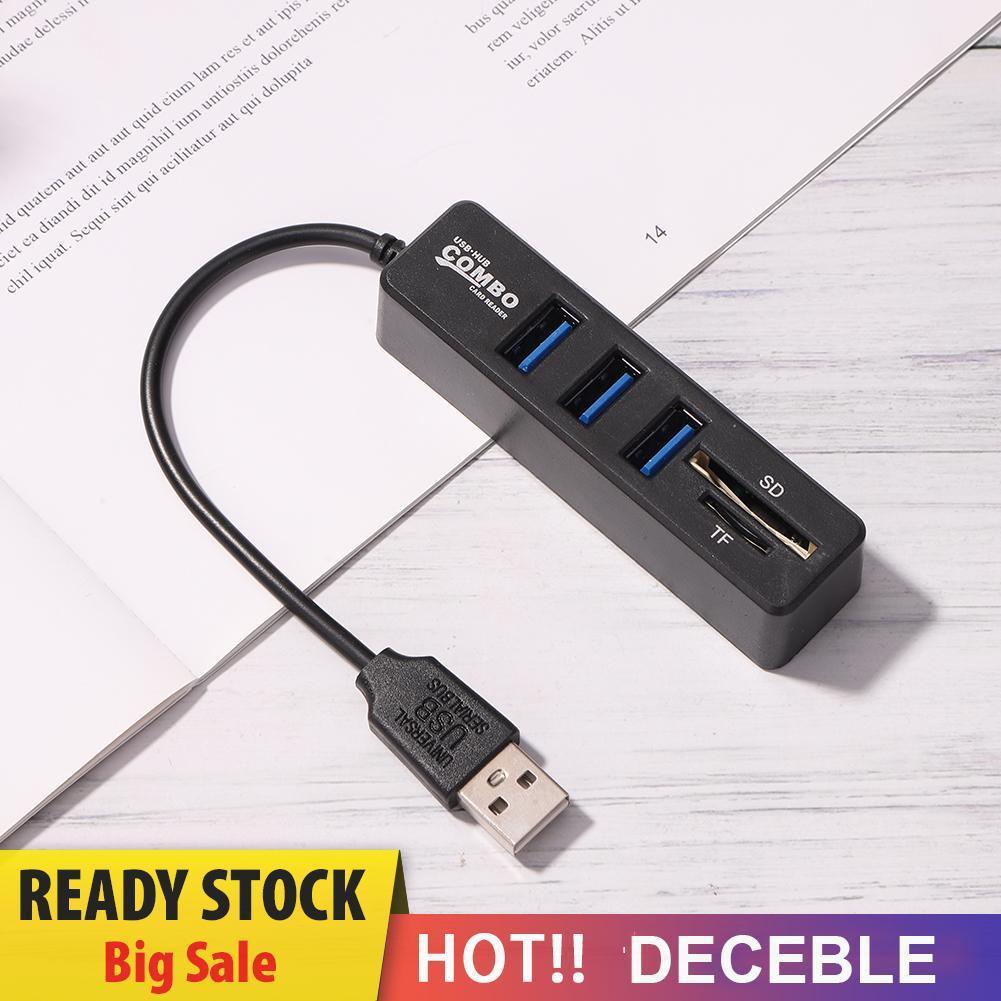 Hub Chia 5 / 8 Cổng Usb 2.0 Tích Hợp Đầu Đọc Thẻ Nhớ Tiện Dụng