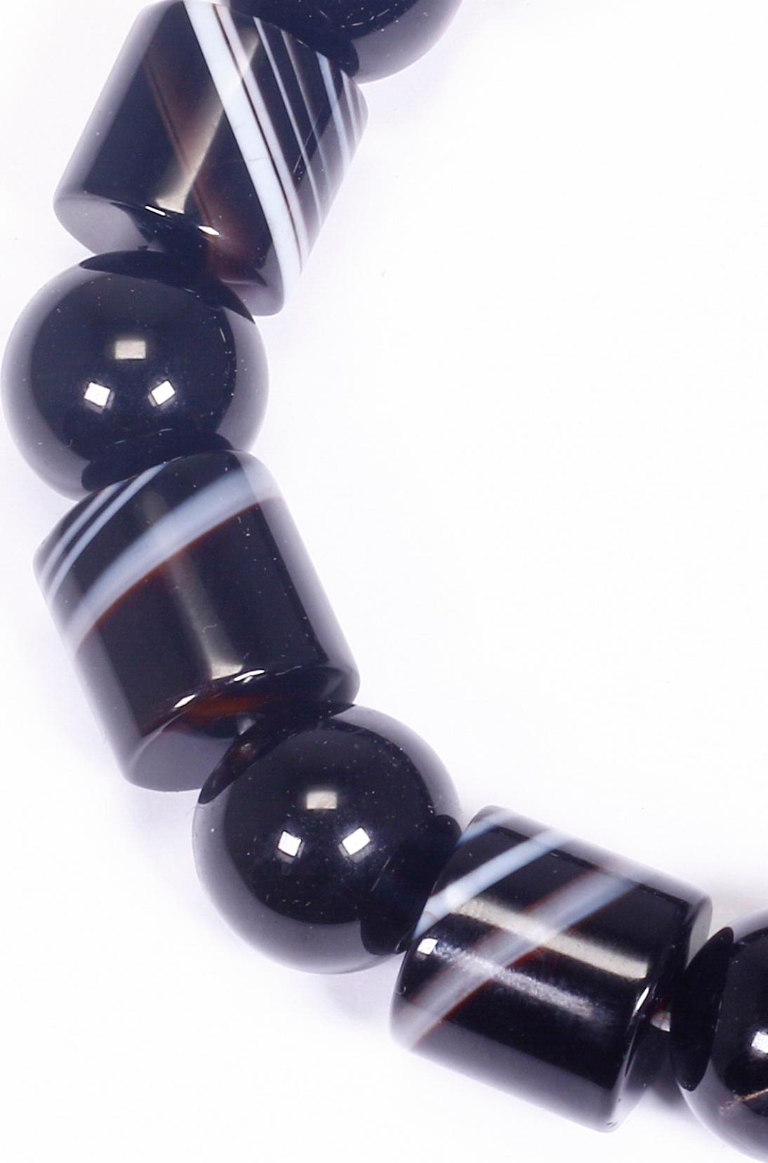 Vòng mã não đen đốt trụ mệnh thủy, mộc - Ngọc Quý Gemstones