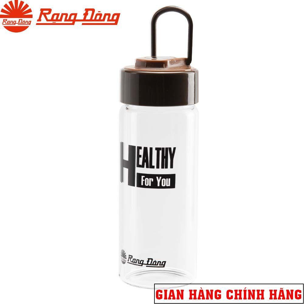 Bình nước cầm tay 450ml Rạng Đông 045G2 Nắp nhựa ABS-Inox