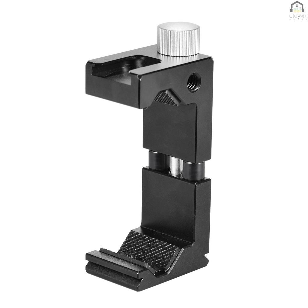 Kẹp gắn điện thoại với lỗ vít 1/4 inch thông dụng cho giá đỡ ba chân