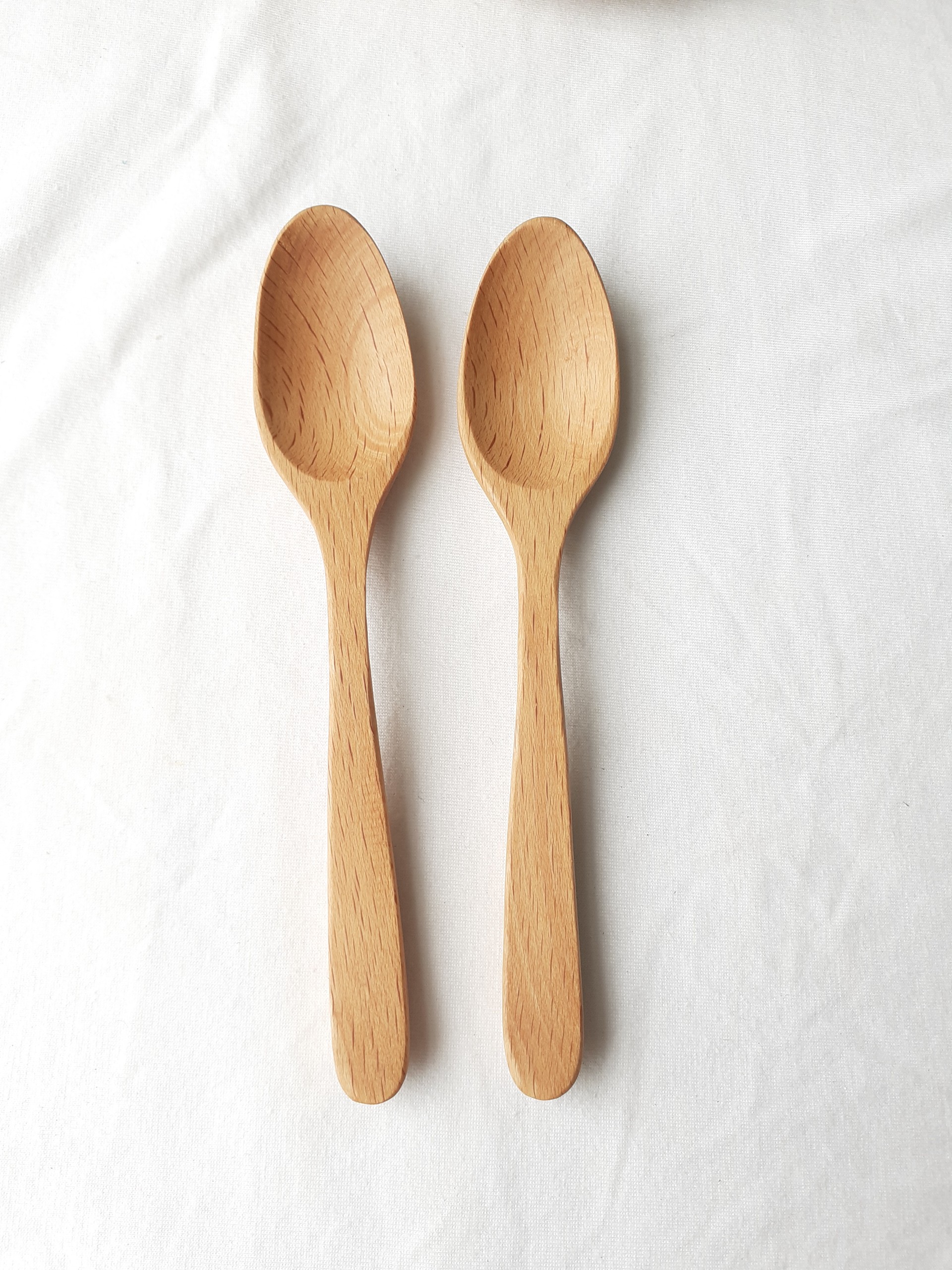 Bộ 6 thìa uống sinh tố, cafe GỖ ĐÀO cỡ vừa 15 cm x 2,5 cm