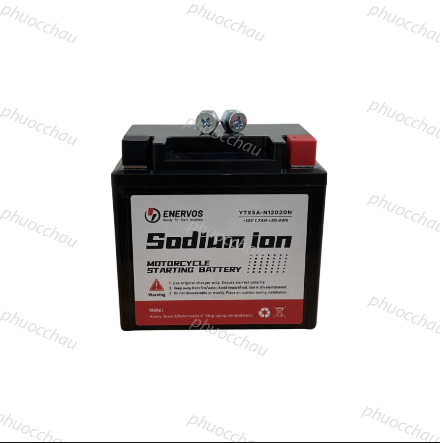 Bình Ắc Quy Xe Máy Natri iOn YTX5A 12V-5Ah, dùng cho Vision, SH Mode, Lead125, AIR BLADE125, PCX, JANUS
