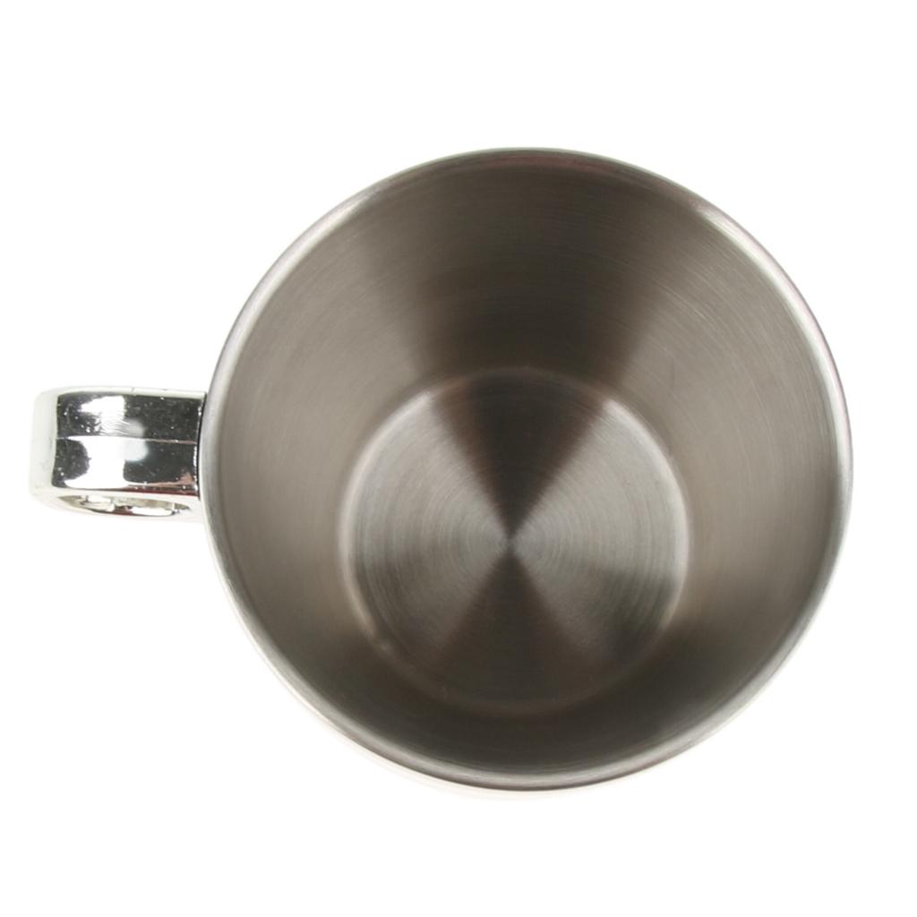 1 Set Stainless Steel Double Insulated Vacuum Coffee Mug Cups With Holder