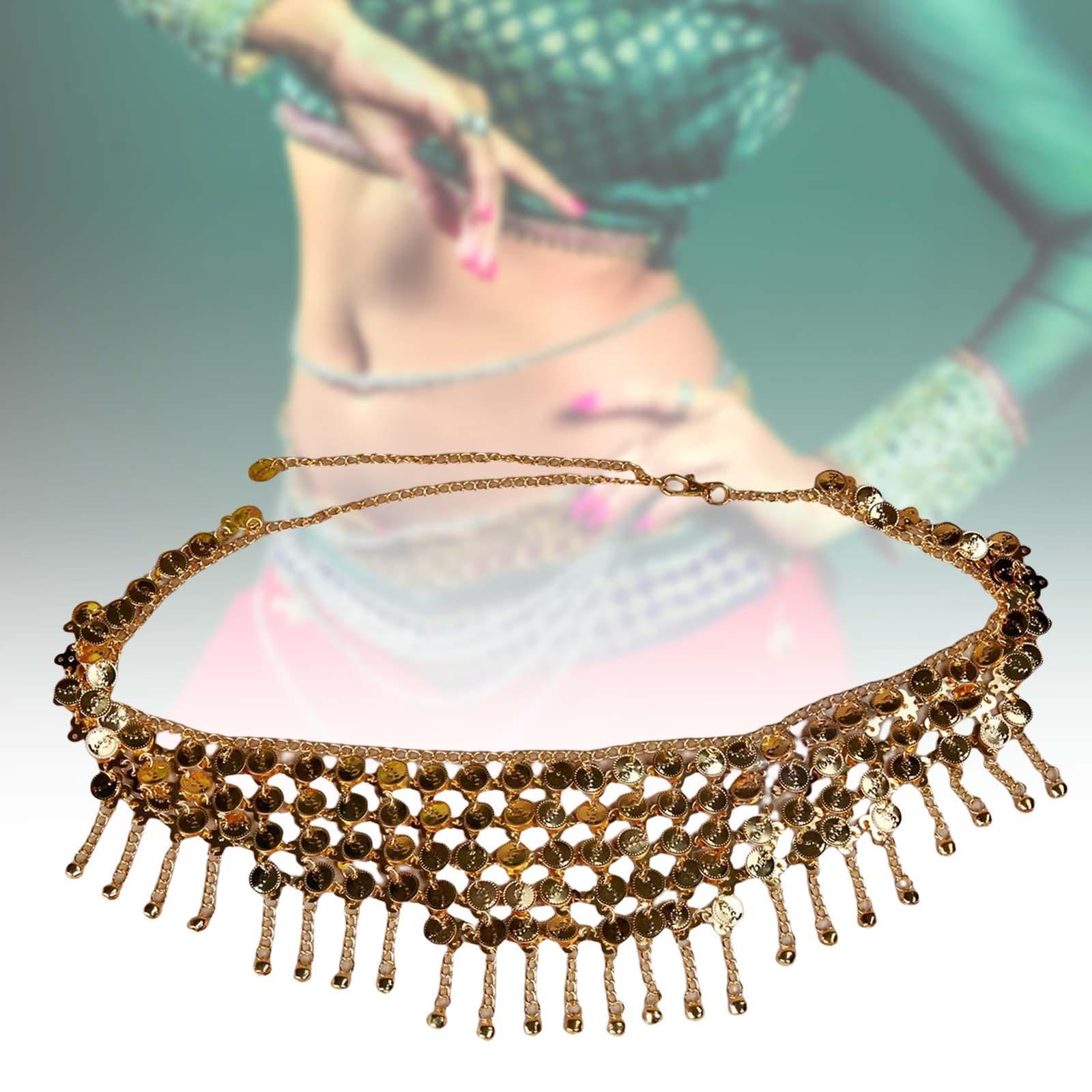 Fashion Belly dance Chain Belly Jewelry Hollow Halloween Costume Outfit