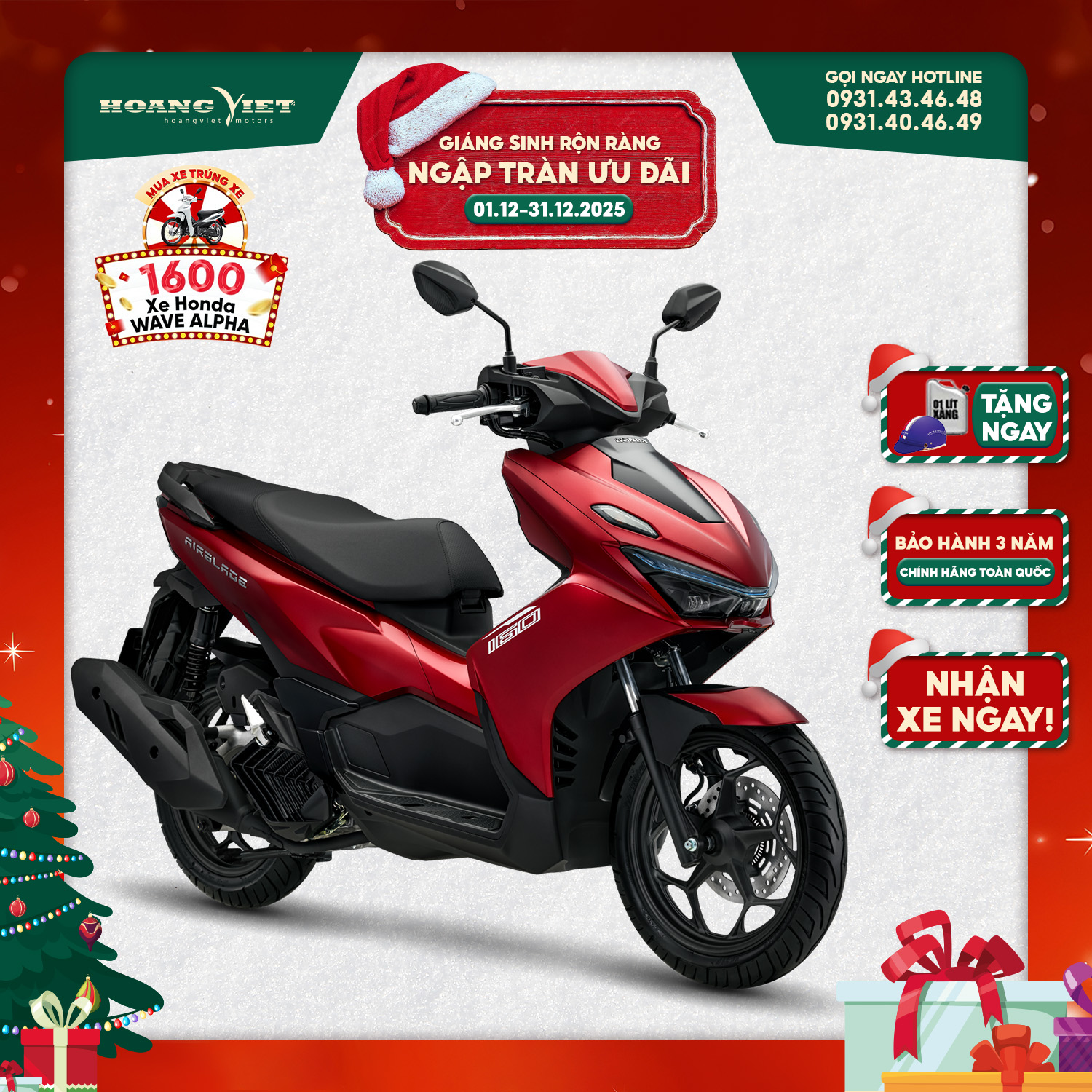 Xe máy Honda Air Blade 160cc 2026 - Phiên Bản Tiêu Chuẩn