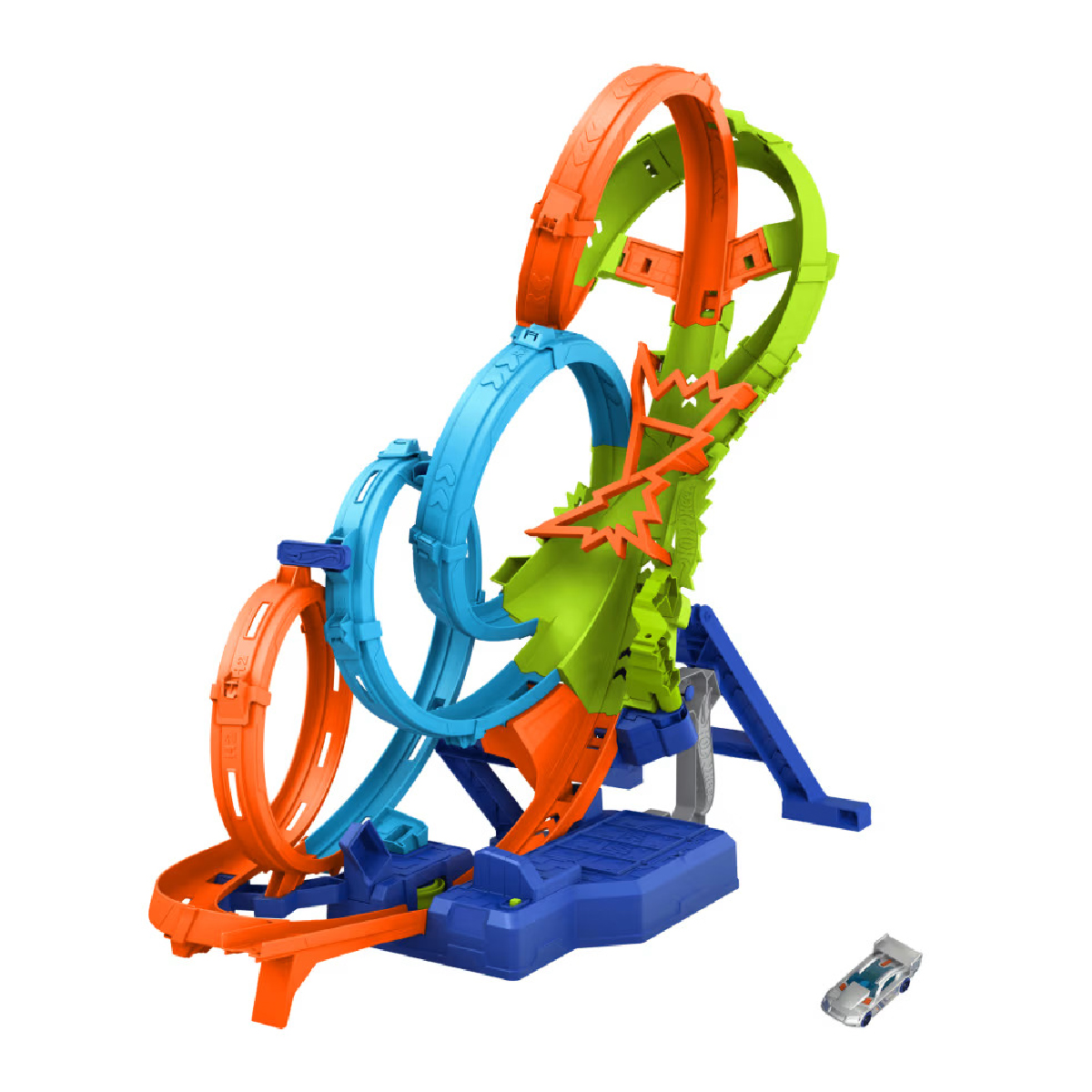 Đồ Chơi Bộ Thử Thách 4 Vòng Xoắn Cực Đại HOT WHEELS HXR70
