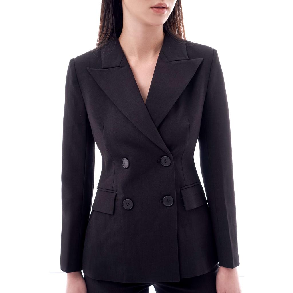 Áo Blazer kiểu 4 cúc màu đen 2NDDATE BL023B