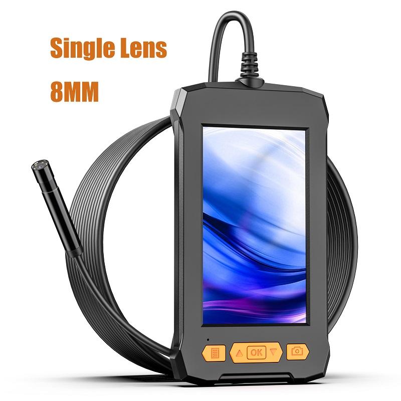 Màn Hình IPS 4.3 Inch Camera Nội Soi Công Nghiệp Ống Kính Đơn Kép HD1080P Kiểm Tra Ô Tô Borescope IP68 Đèn LED Chống Nước 2600MAh