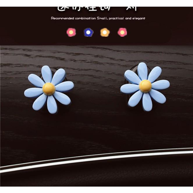 Set 2 móc treo đồ đa năng trong ô tô dạng dính gắn hoa sắc màu -Hoàng Đông Shop