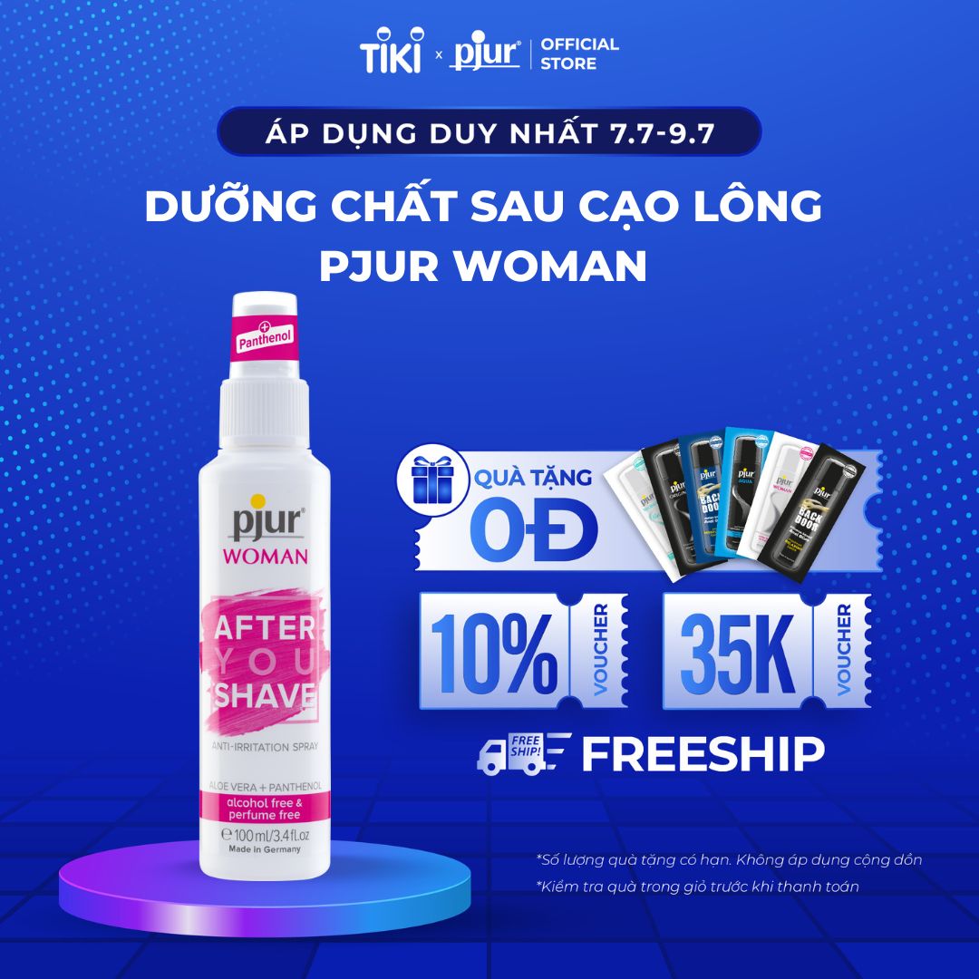 [LIMITED 12/2025] Xịt dưỡng sau cạo lông Pjur Woman After You Shave 100ml