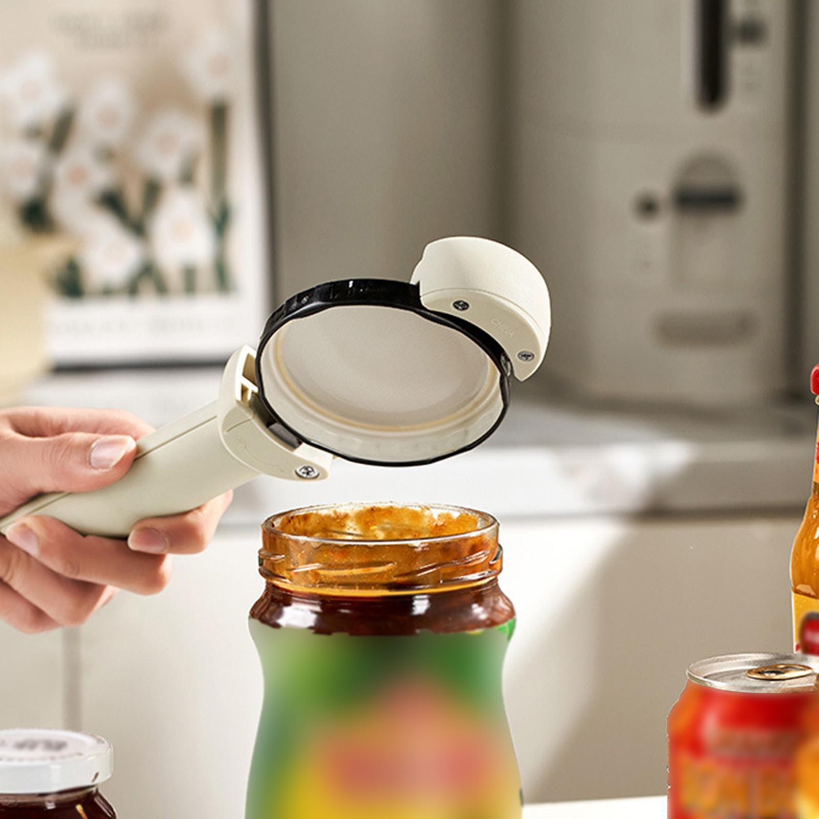 Manual Can Opener Adjustable Effortlessly Anti Slip Jars Openers