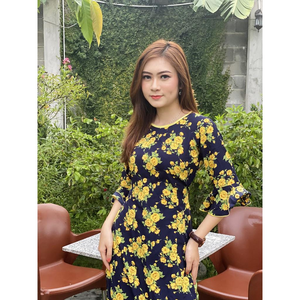 GIÁ XƯỞNG - Áo dài truyền thống in họa tiết